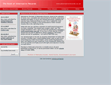 Tablet Screenshot of alternativerecords.co.uk